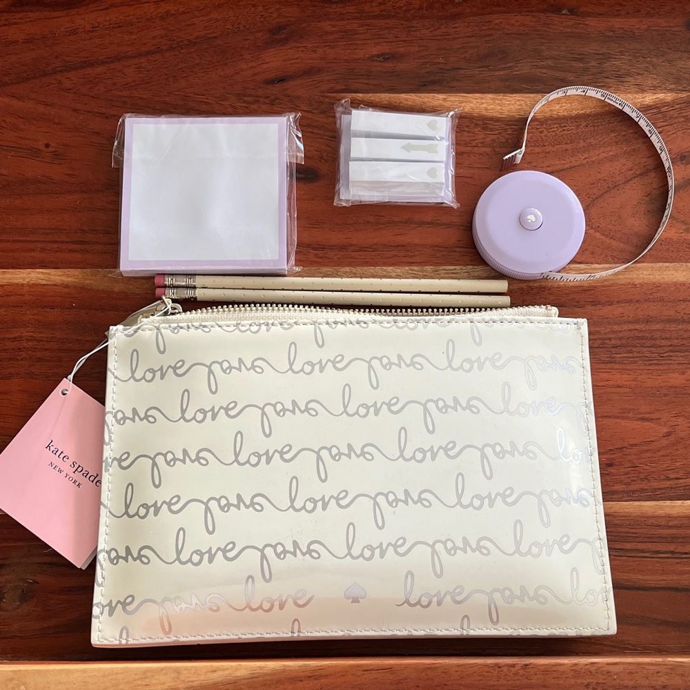 NWT • KATE SPADE LOVE PENCIL POUCH